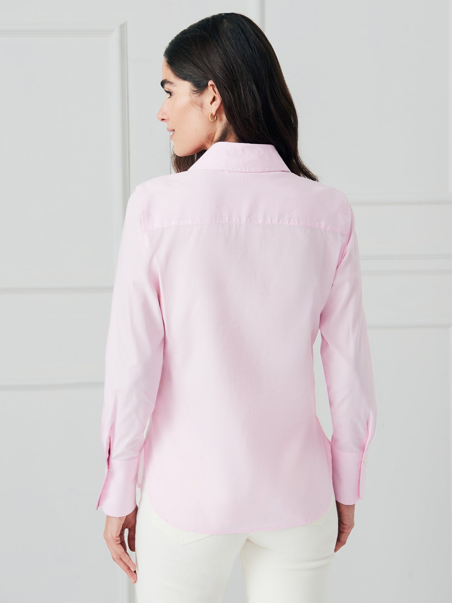J.McLaughlin Sloane shirt in pink made with cotton.