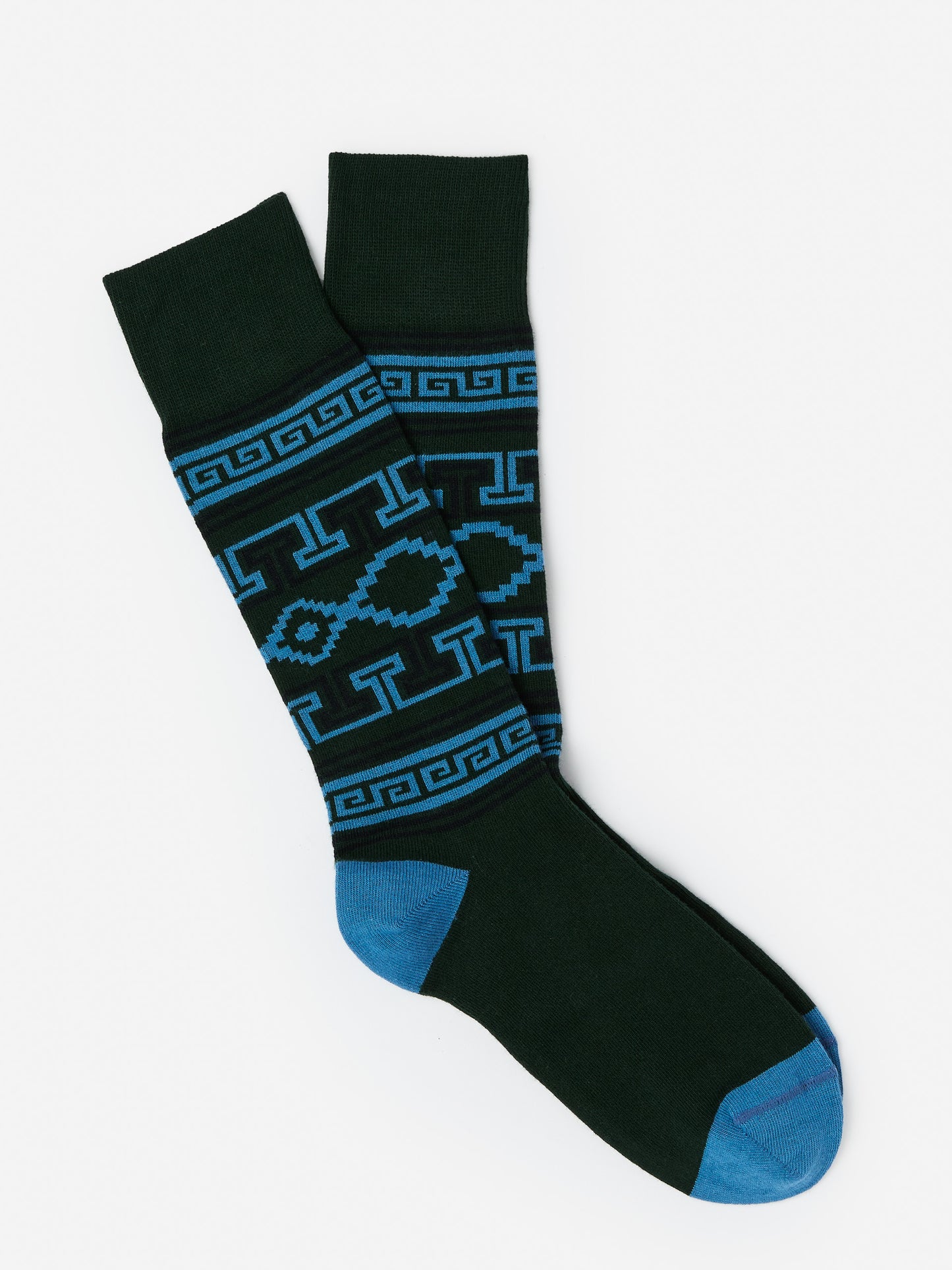 J.McLaughlin Socks in green/multi made with cotton.