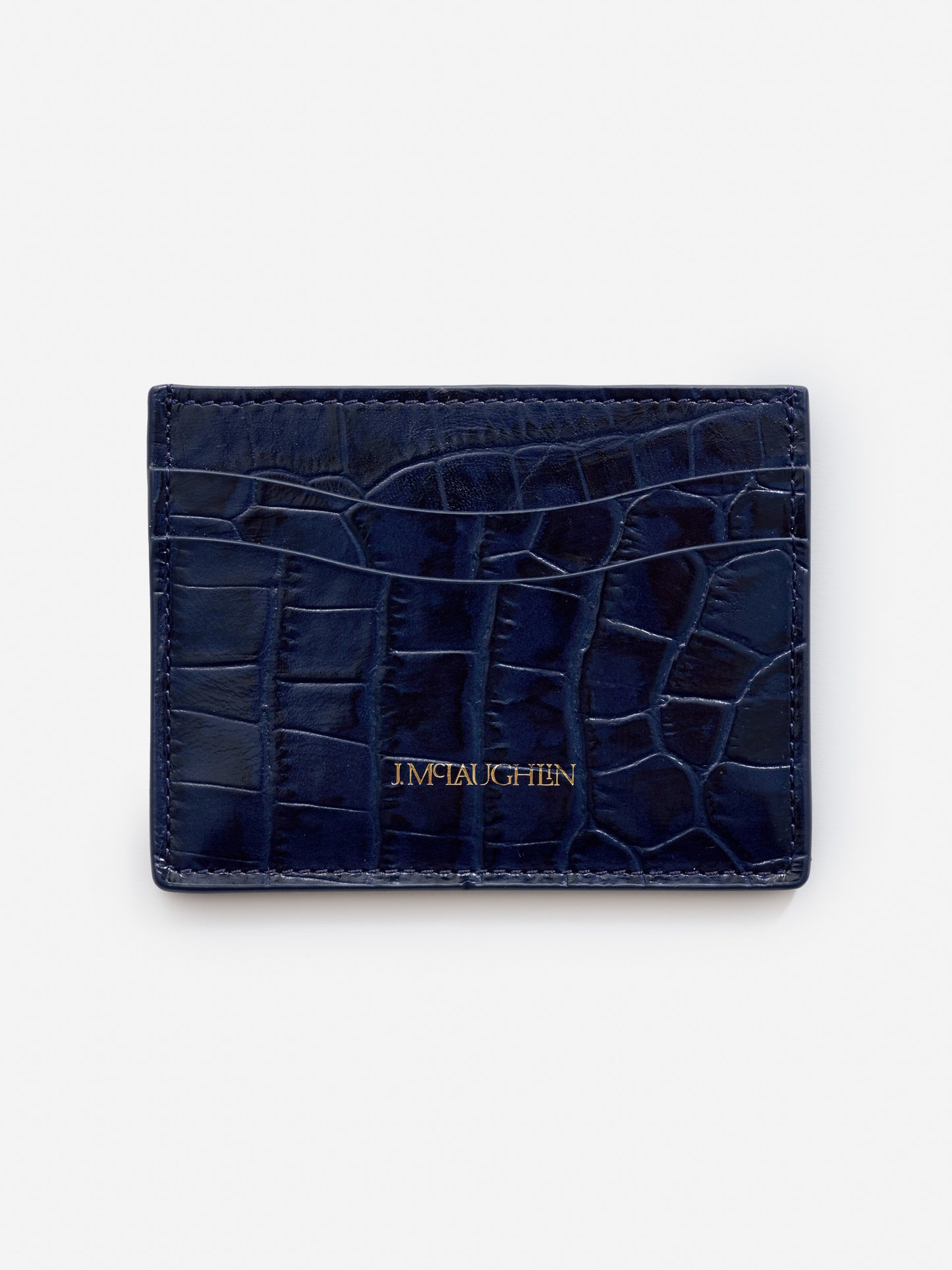 J.McLaughlin Cardcase in deep blue made with leather.