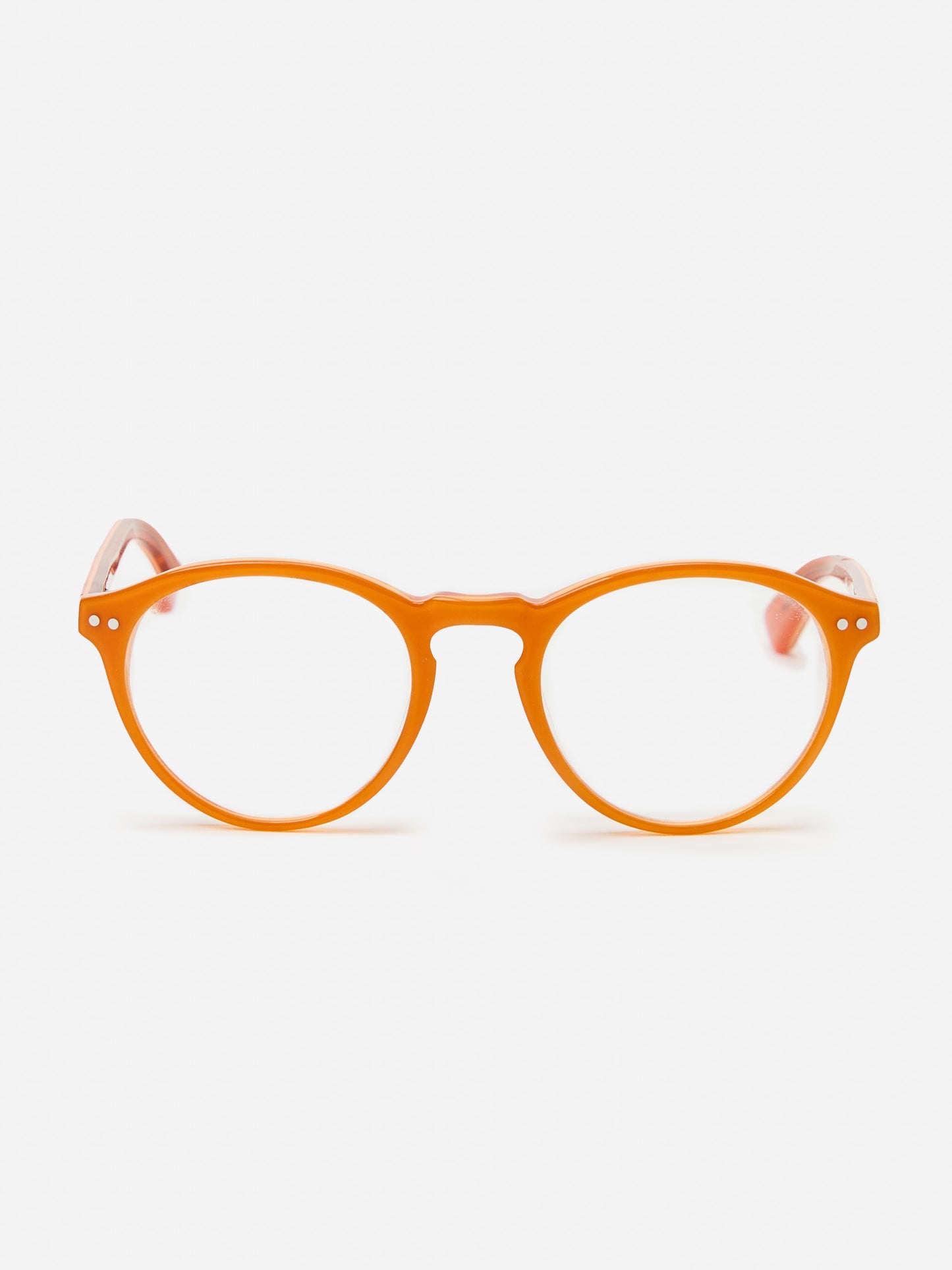 J.McLaughlin Tayla readers in orange made with acetate.
