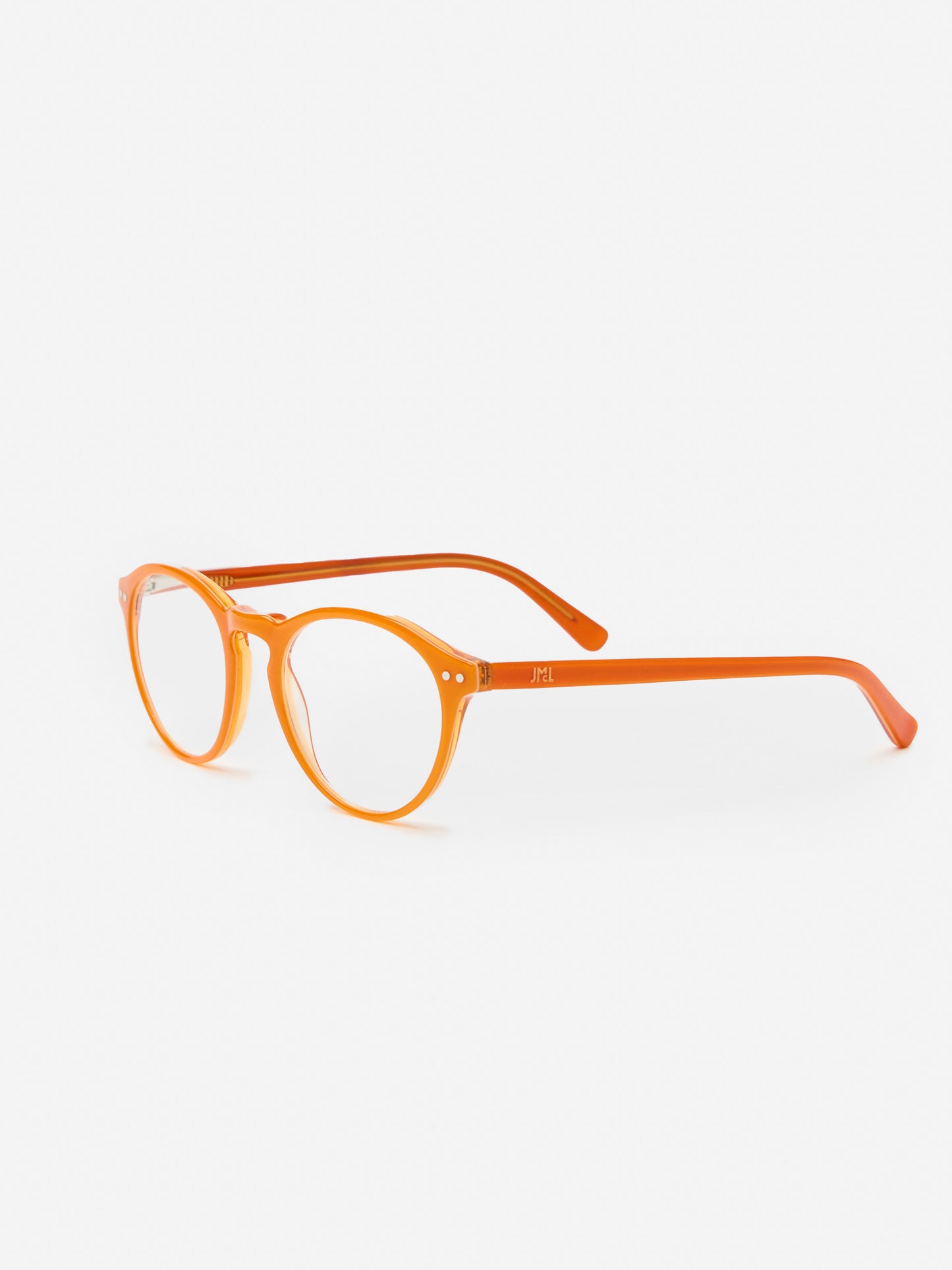 J.McLaughlin Tayla readers in orange made with acetate.
