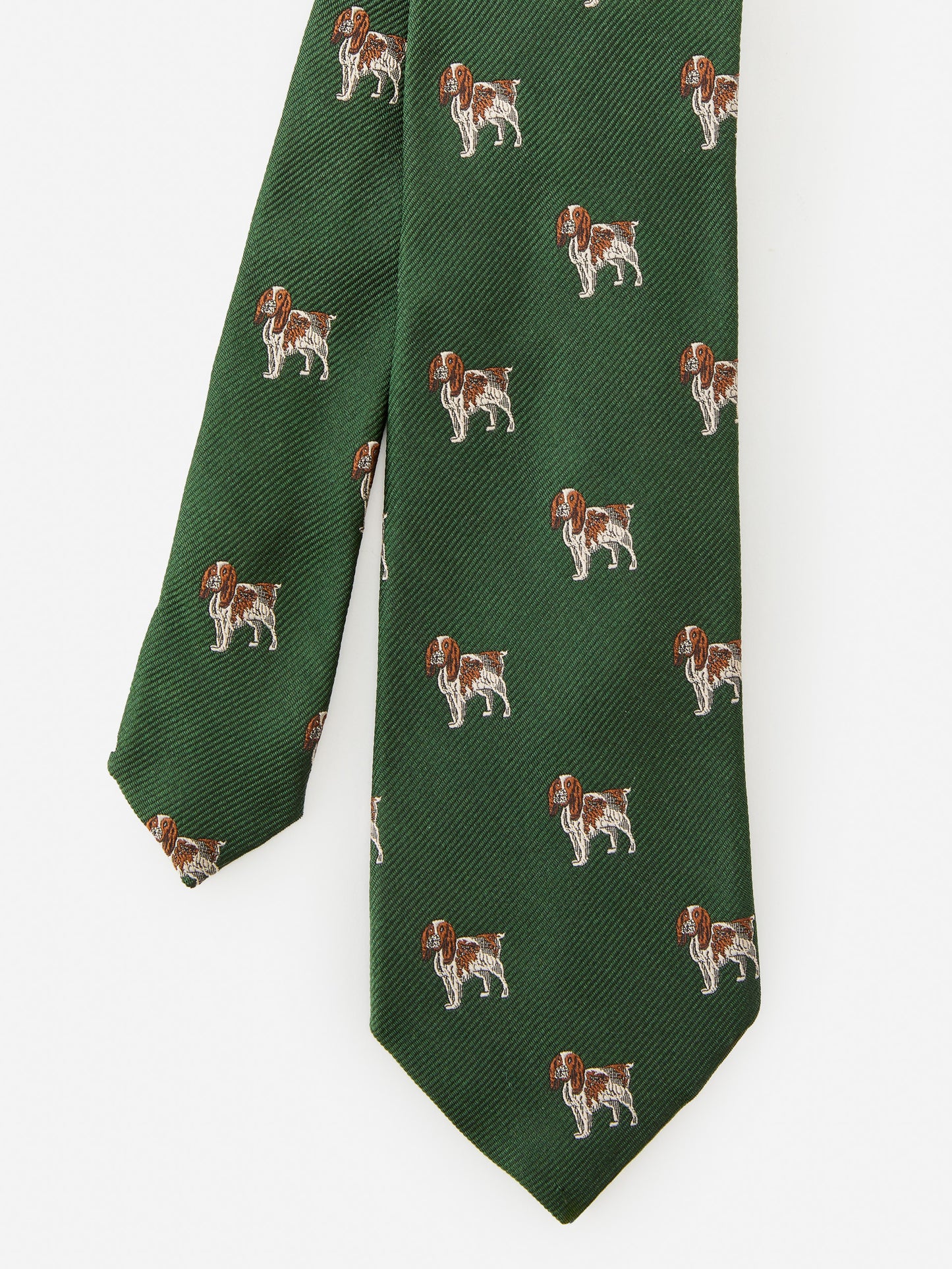 J.McLaughlin tie in dark green made with silk.