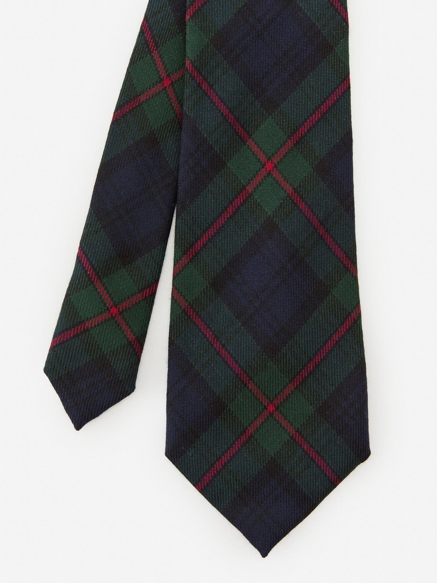J.McLaughlin tie in green/navy/red made with wool.