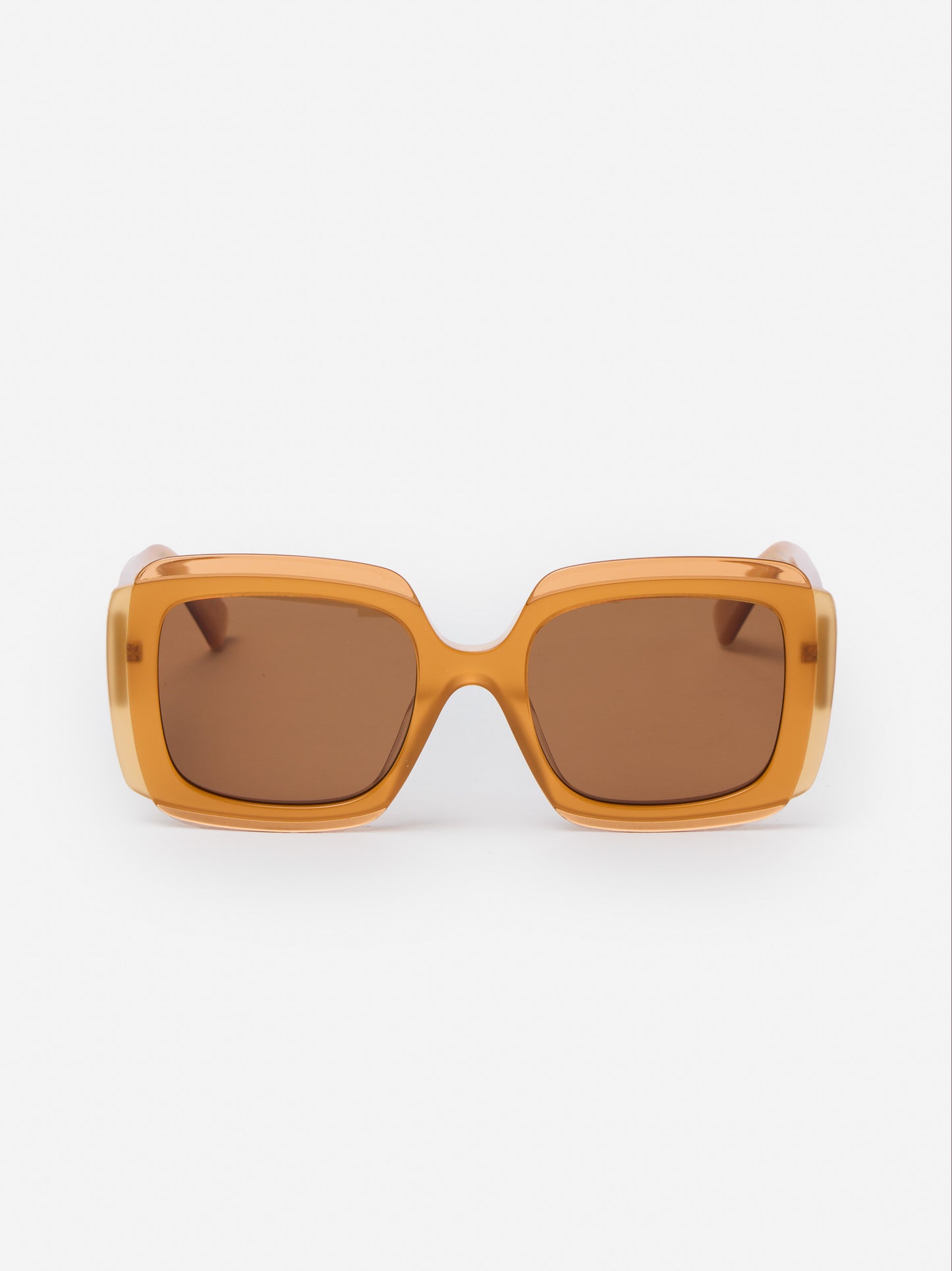 J.McLaughlin Velma sunglasses in amber made with Acetate.