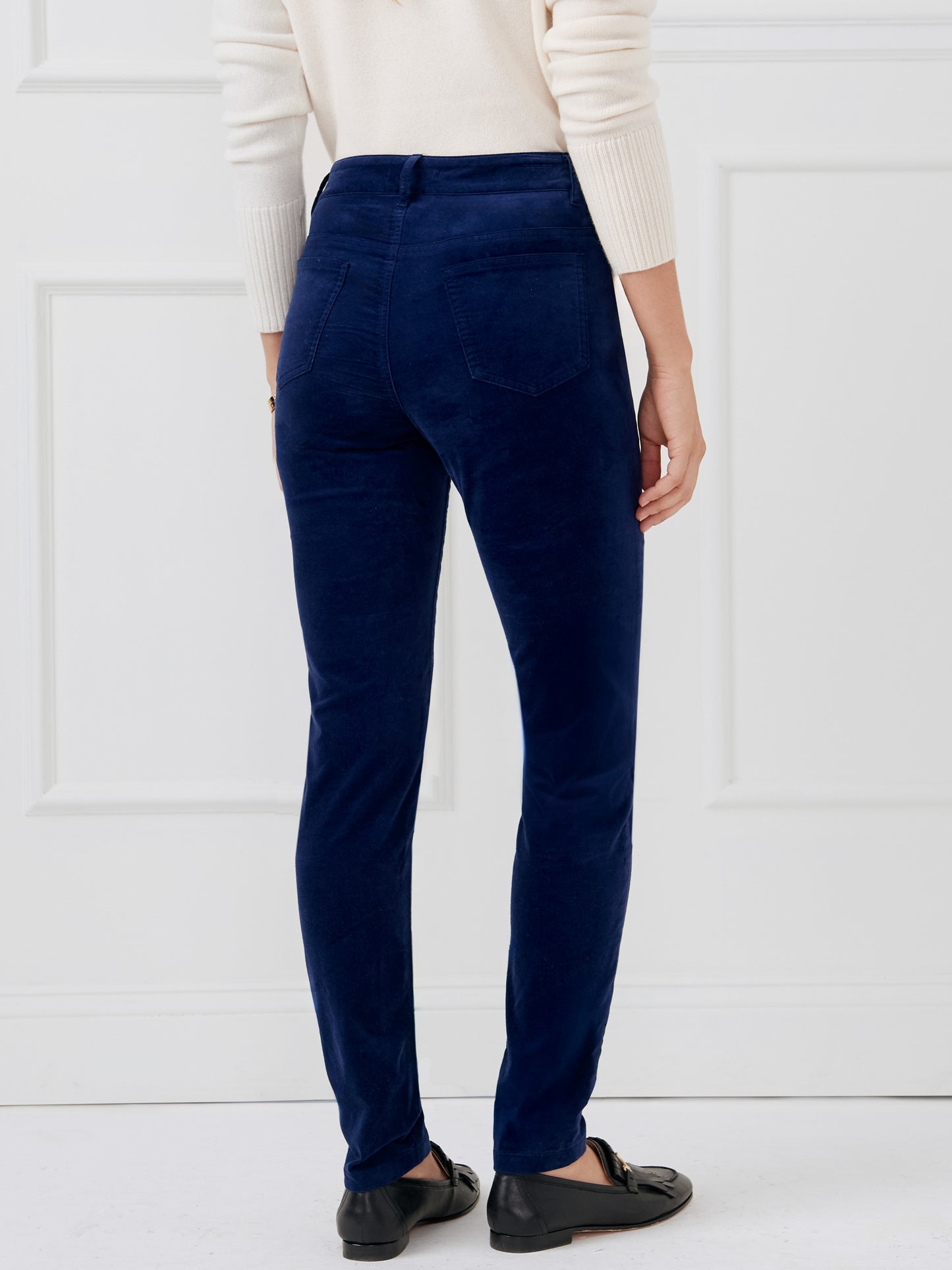 J.McLaughlin Watson pants in indigo made with velvet.