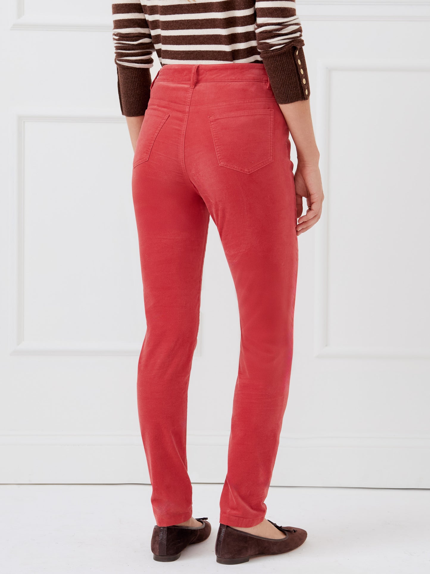 J.McLaughlin Watson pants in maple made with velvet.
