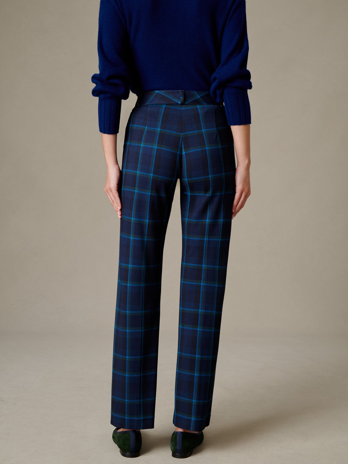 Ynez Pants in Stadium Plaid