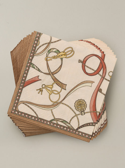 Cocktail Napkin in Neo Sinclair Heraldic