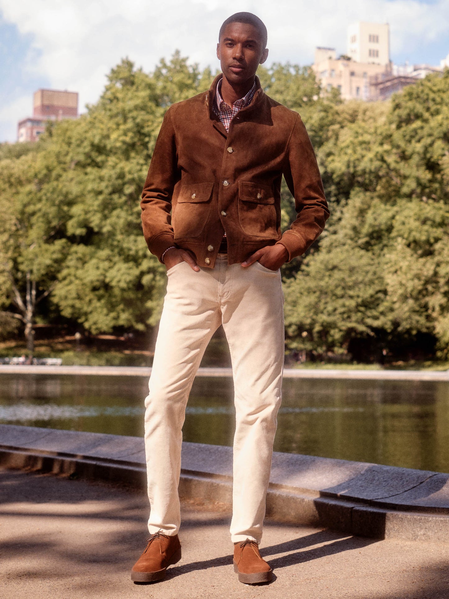 Ferdinand Suede Bomber Jacket
