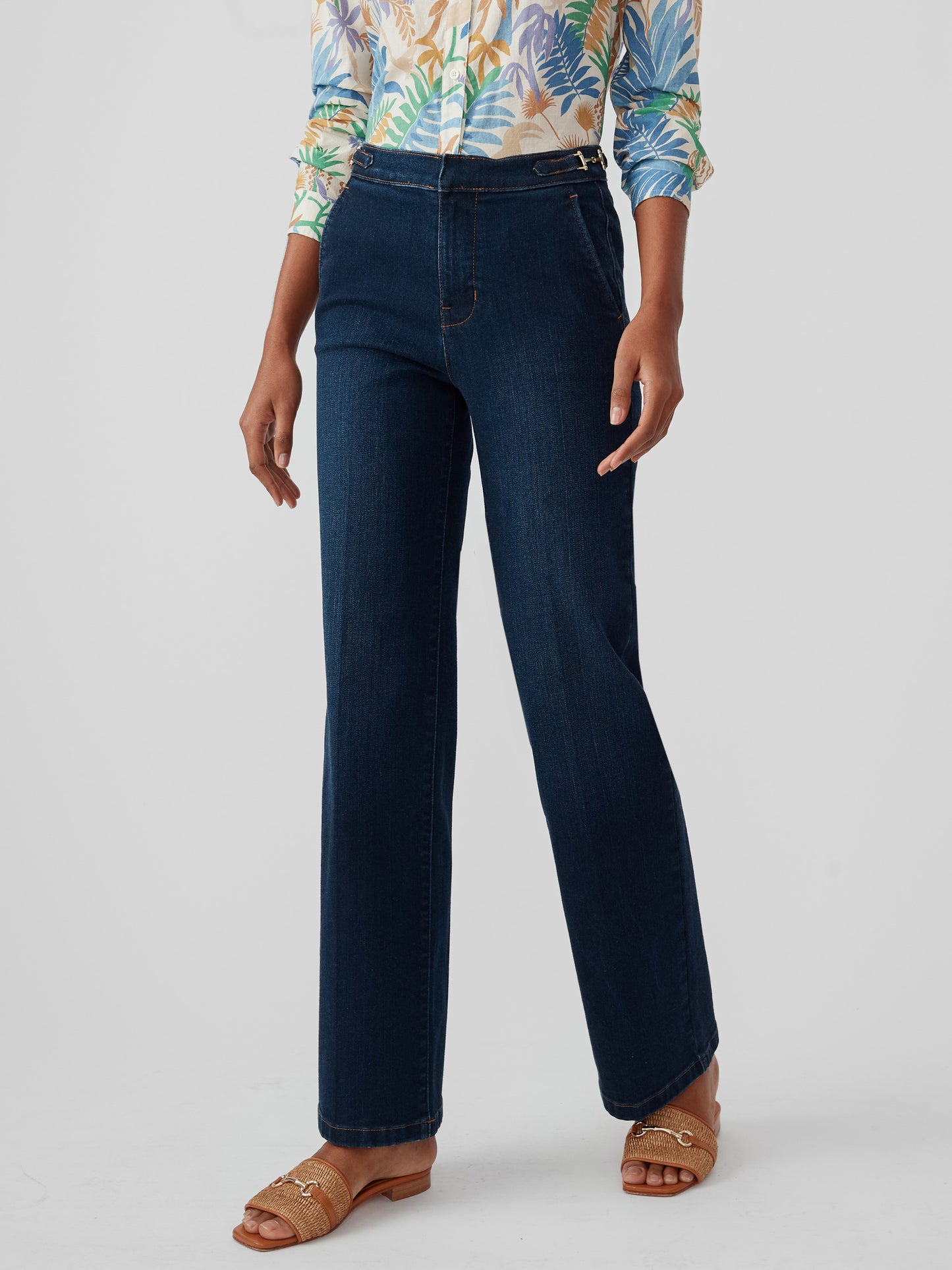J.McLaughlin Ryker jeans in indigo blue made with cotton.
