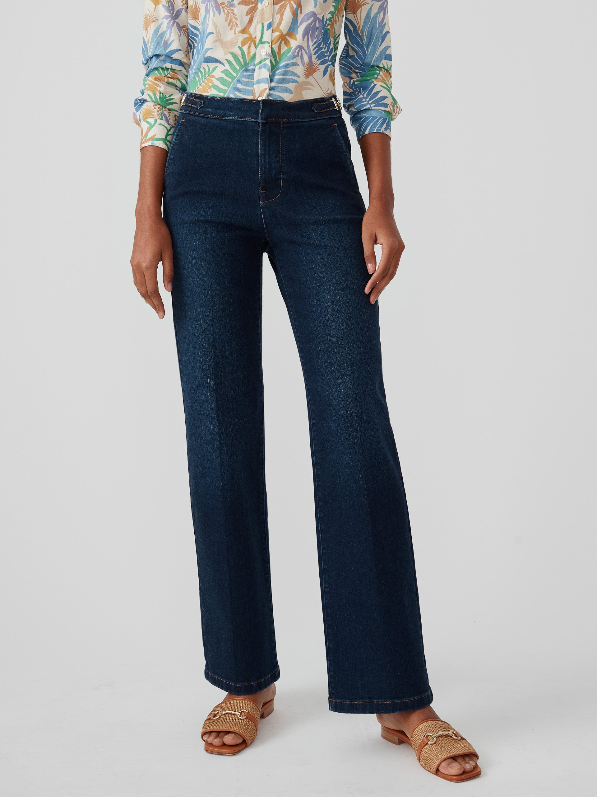 J.McLaughlin Ryker jeans in indigo blue made with cotton.