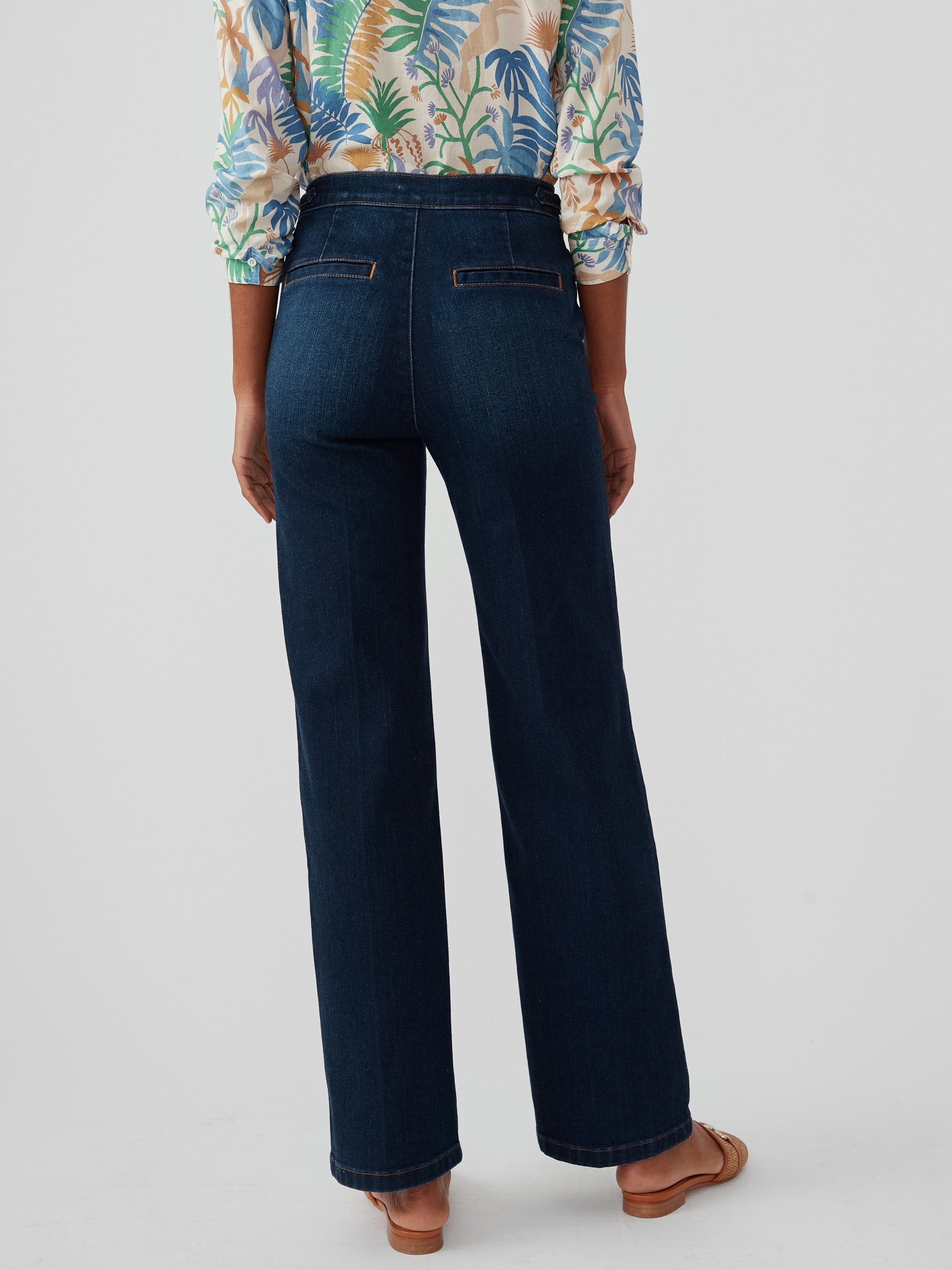 J.McLaughlin Ryker jeans in indigo blue made with cotton.