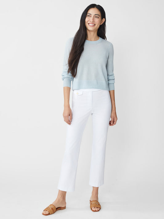 J.McLaughlin Anisa pant in white made with Amelia cloth.