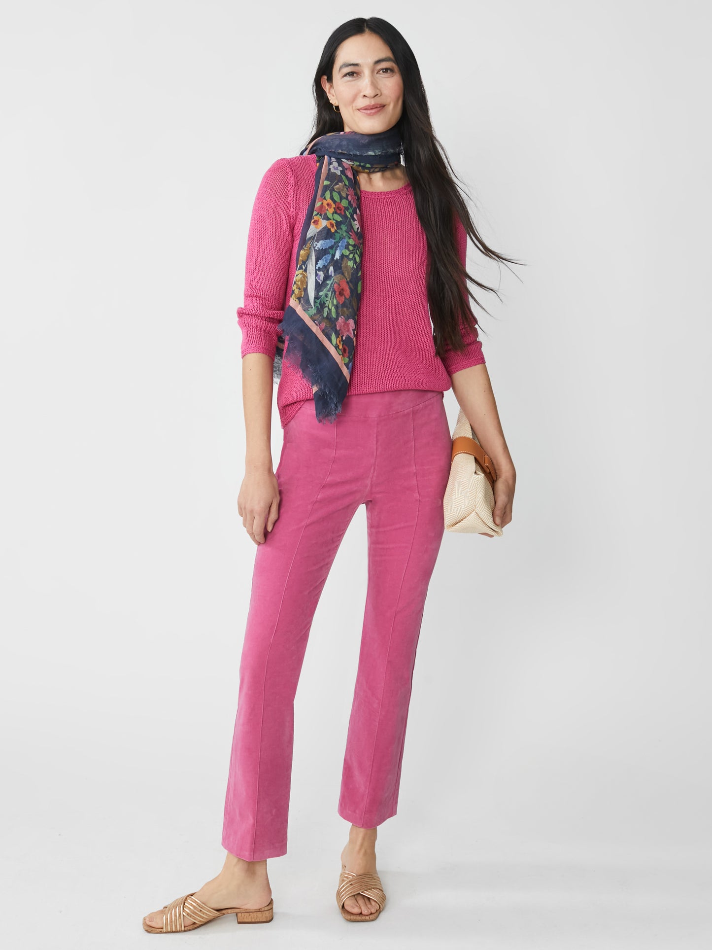J.McLaughlin Rylie pants in Hot Pink made with Cotton. 