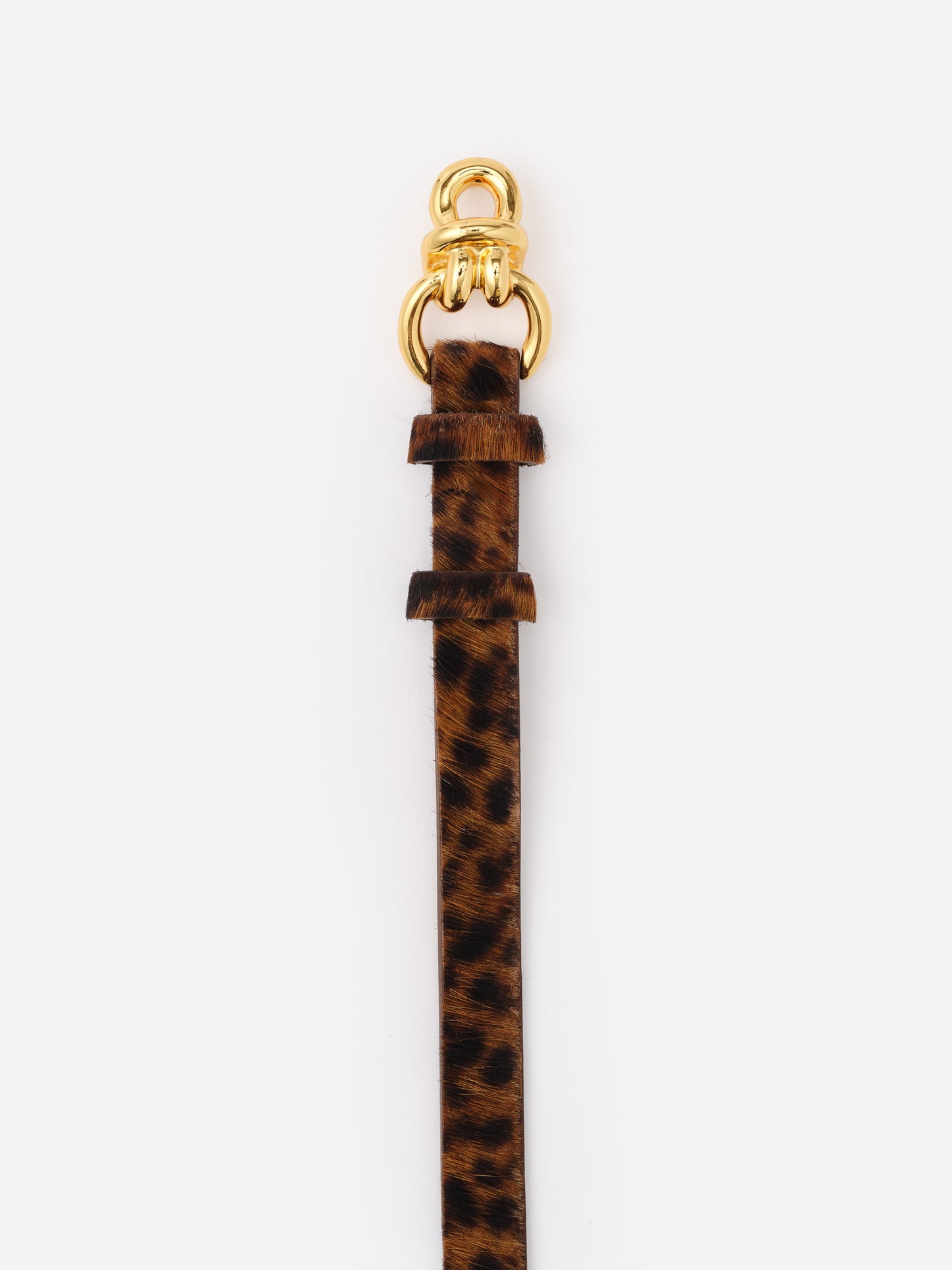 Natalie Pony Hair Belt in Leopard