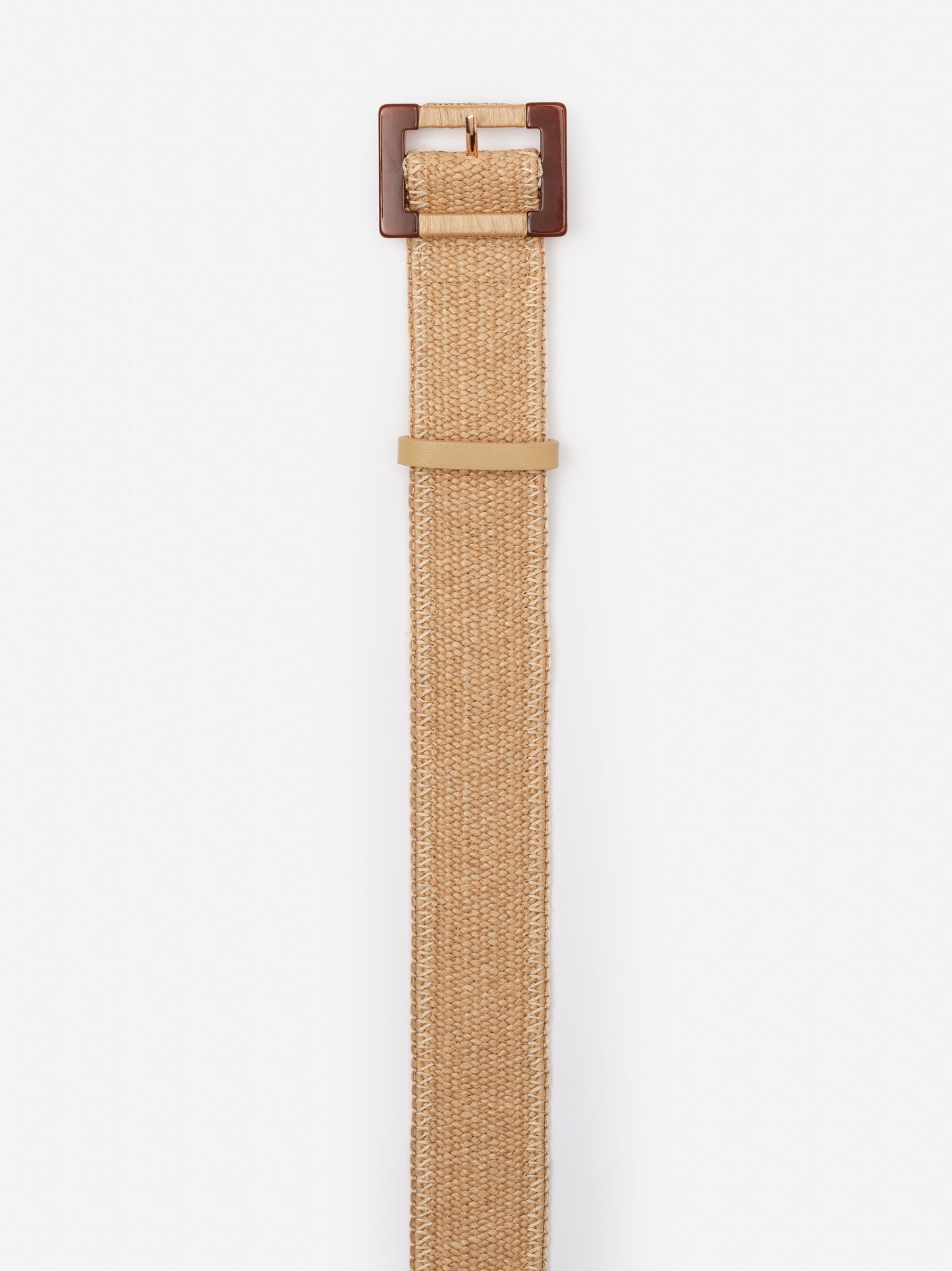 Margot Grasscloth Belt by J.McLaughlin features an effortlessly stylish woven design with a classic buckle, embodying enduring designs and innovative fabrics for a timeless look.