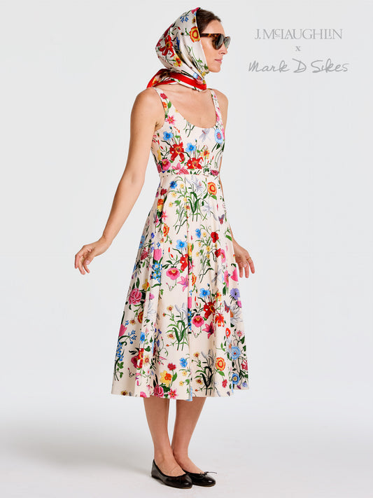 Charlotte Dress in Dragonfly Garden