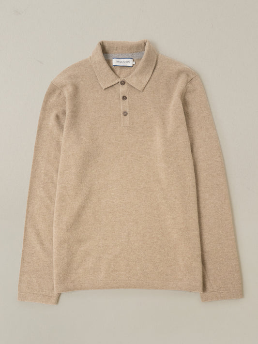 Langston Cashmere Polo Sweater
