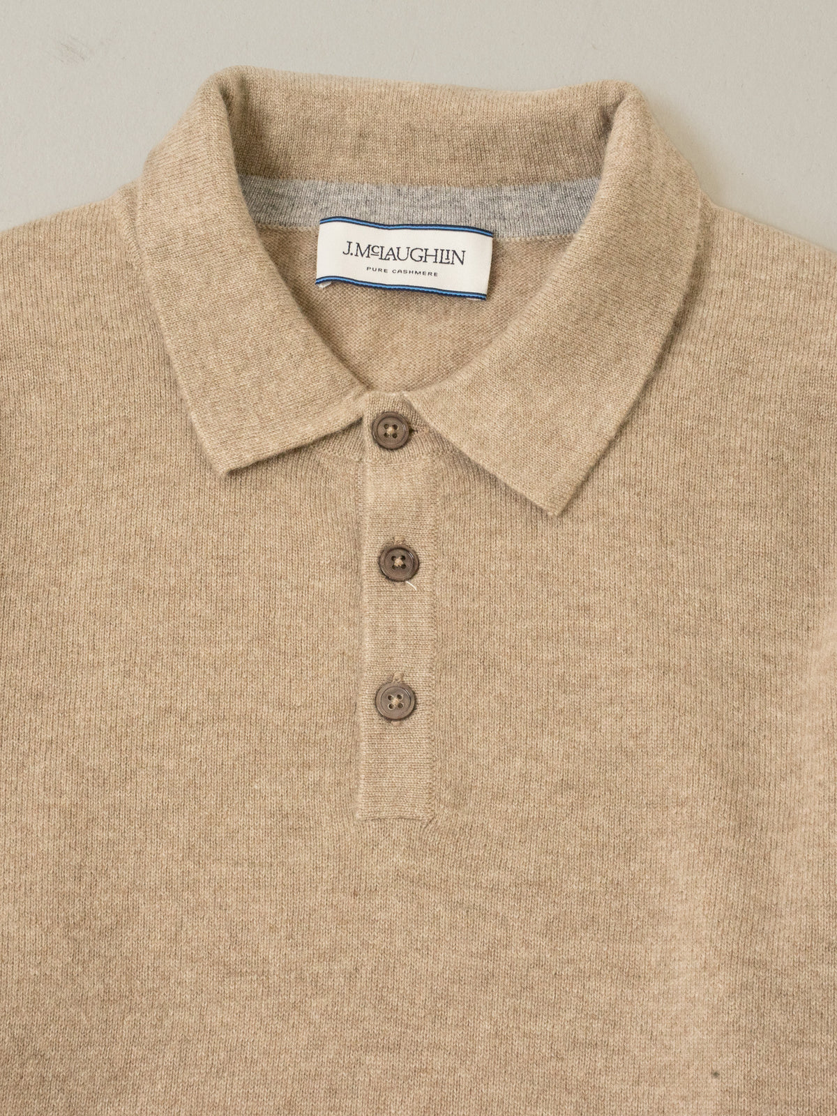 Langston Cashmere Polo Sweater