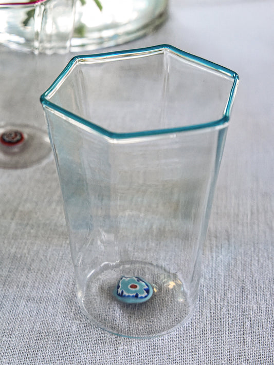 Set of 6 Hexagonal Glasses