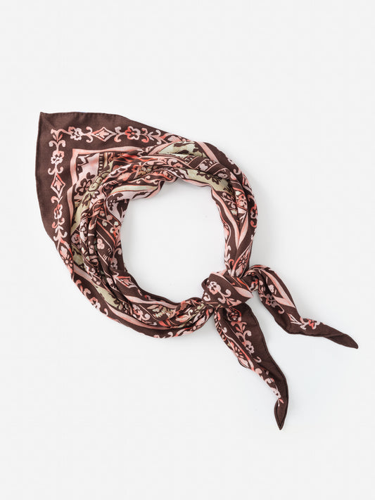 J.McLaughlin Sarita scarf in pink/brown made with cashmere and silk.