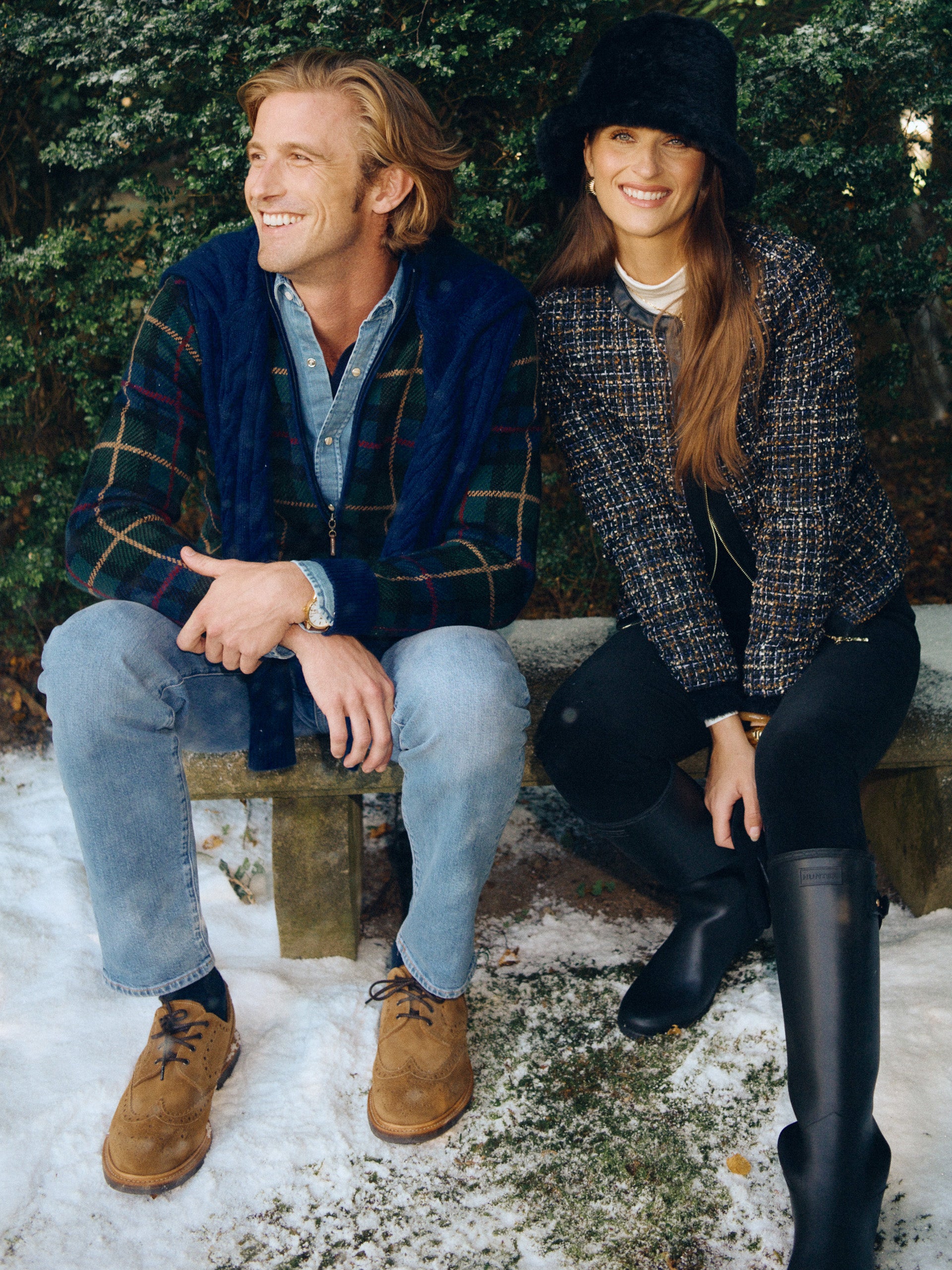 J.mcLaughlin Nalani bucket hat in black made with faux fur.