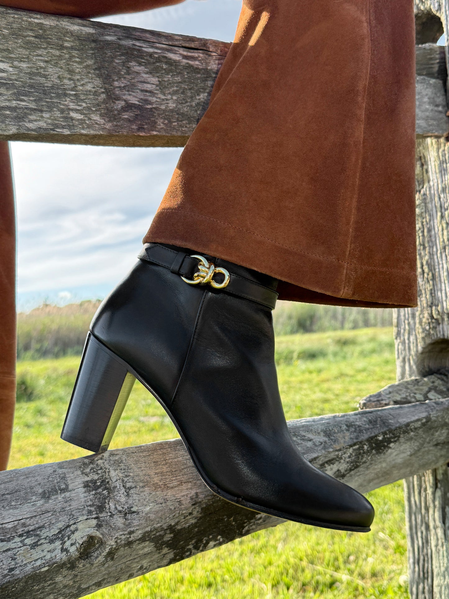 Elle Leather Ankle Boots