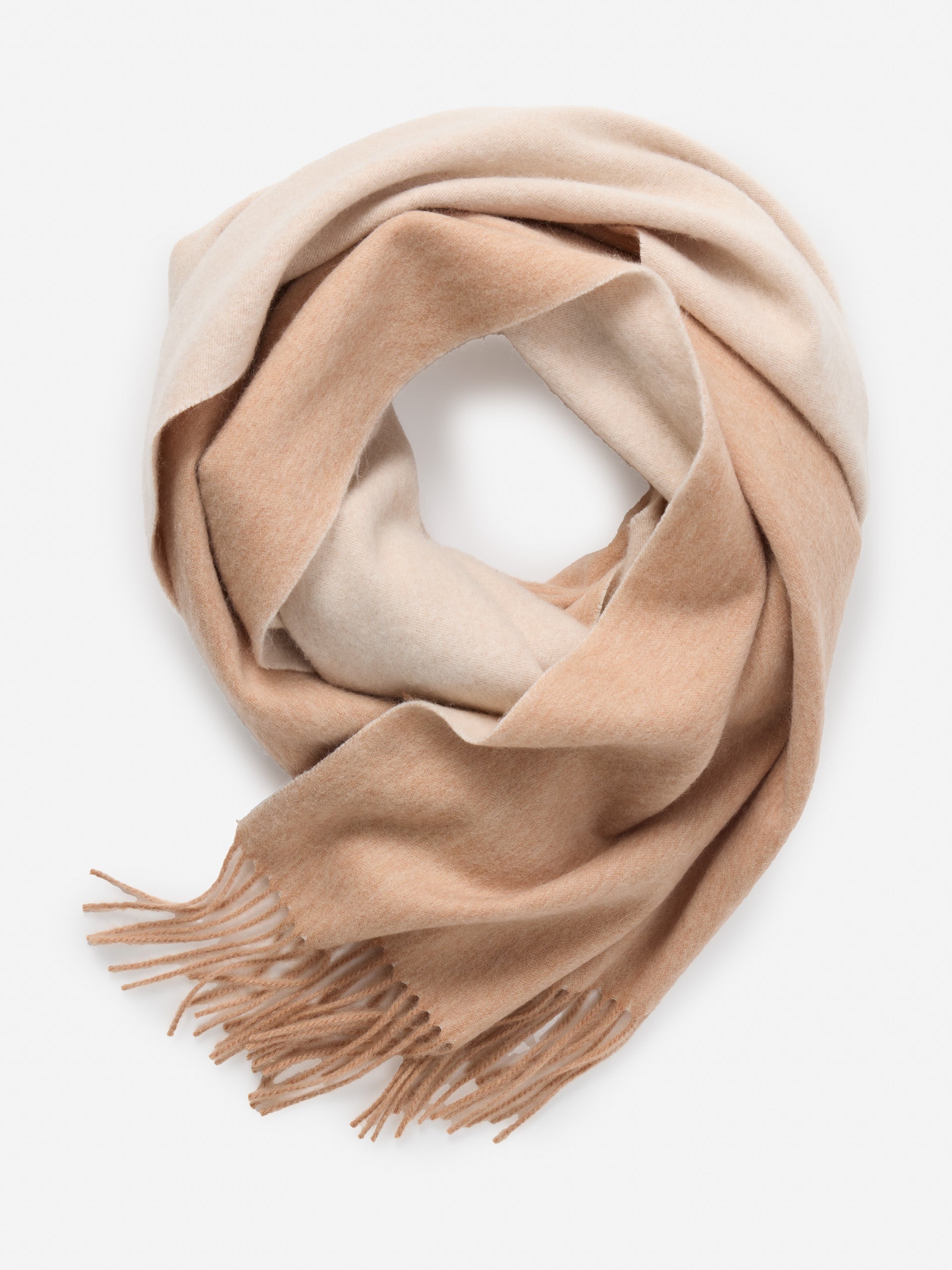 J.McLaughlin Jaipur scarf in oatmeal/off white made with cashmere. 