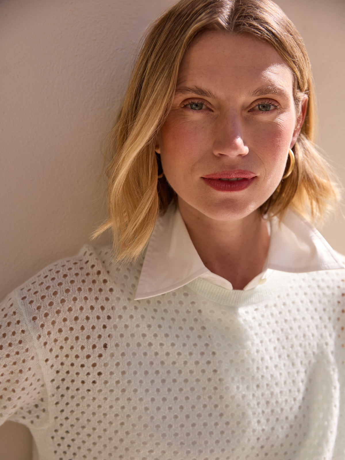 J.McLaughlin Philomena sweater in light mint made with cashmere/linen. 