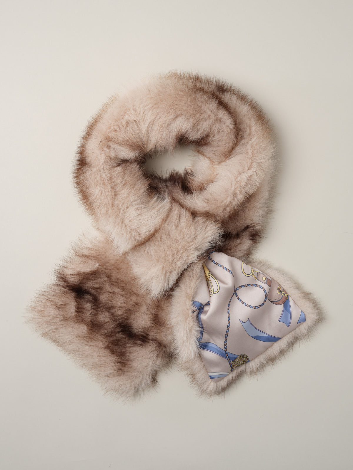 Sienna Faux Fur Neckwarmer in Neo Sinclair Heraldic
