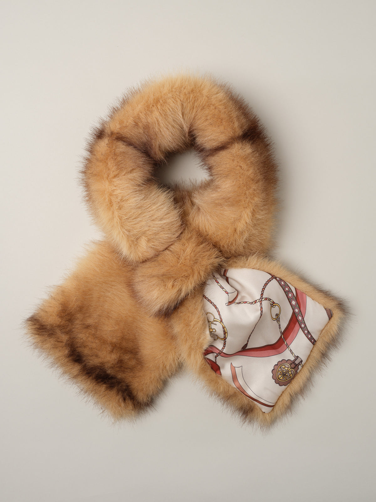 Sienna Faux Fur Neckwarmer in Neo Sinclair Heraldic