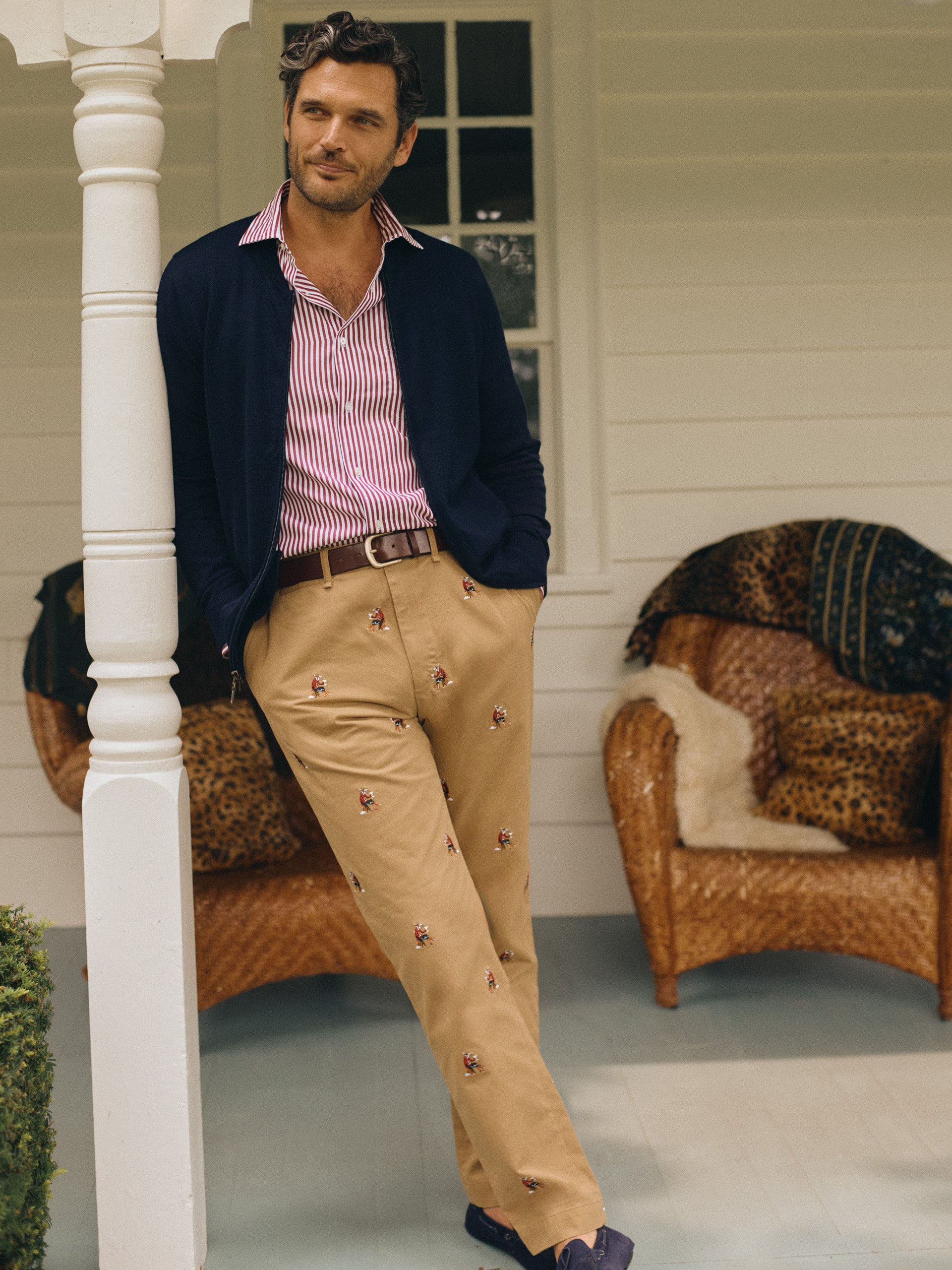 J.McLaughlin Redding pants in khaki made with cotton.