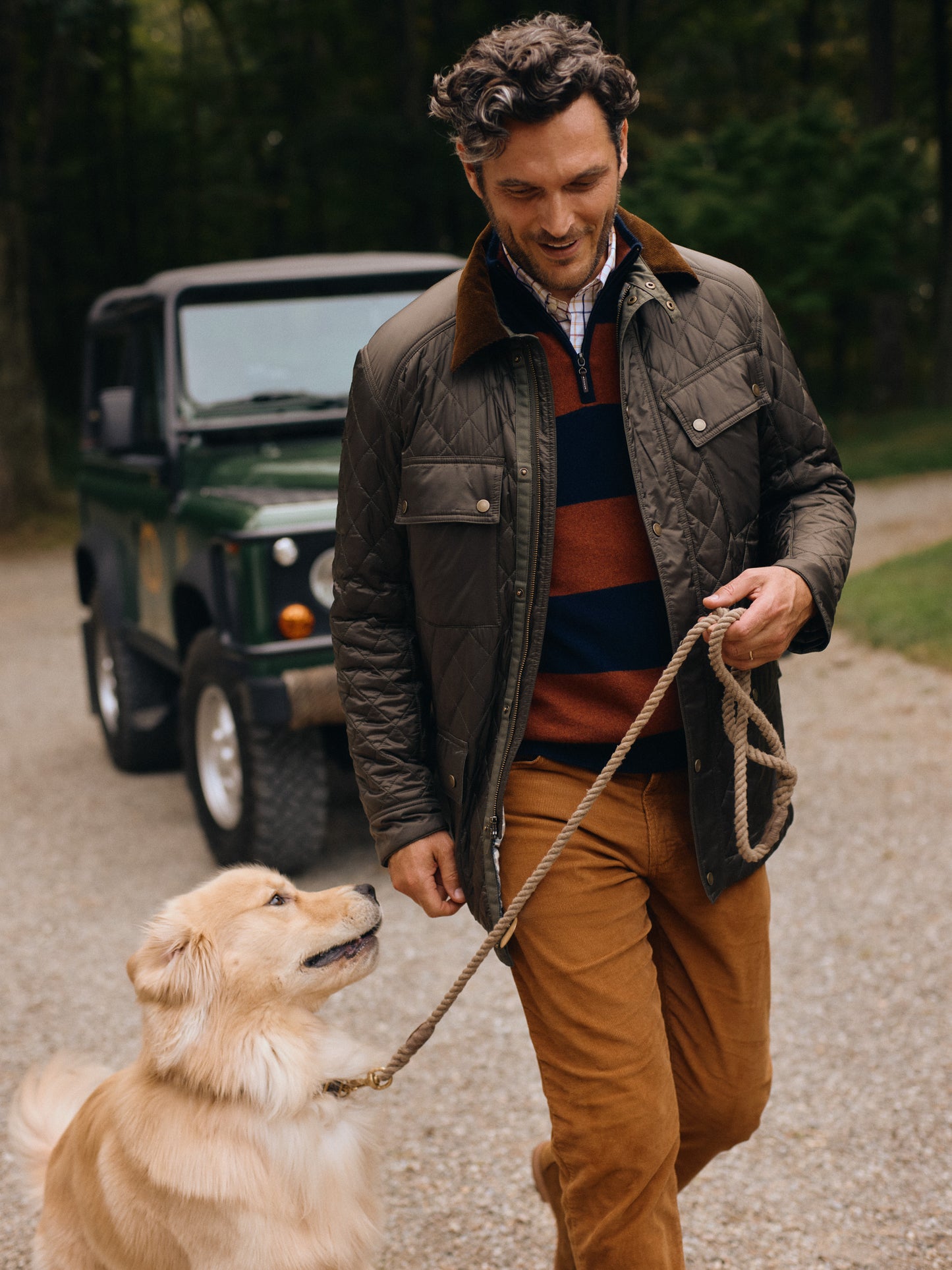 J.McLaughlin Henry 1/4 zip in navy/rust made with cashmere.