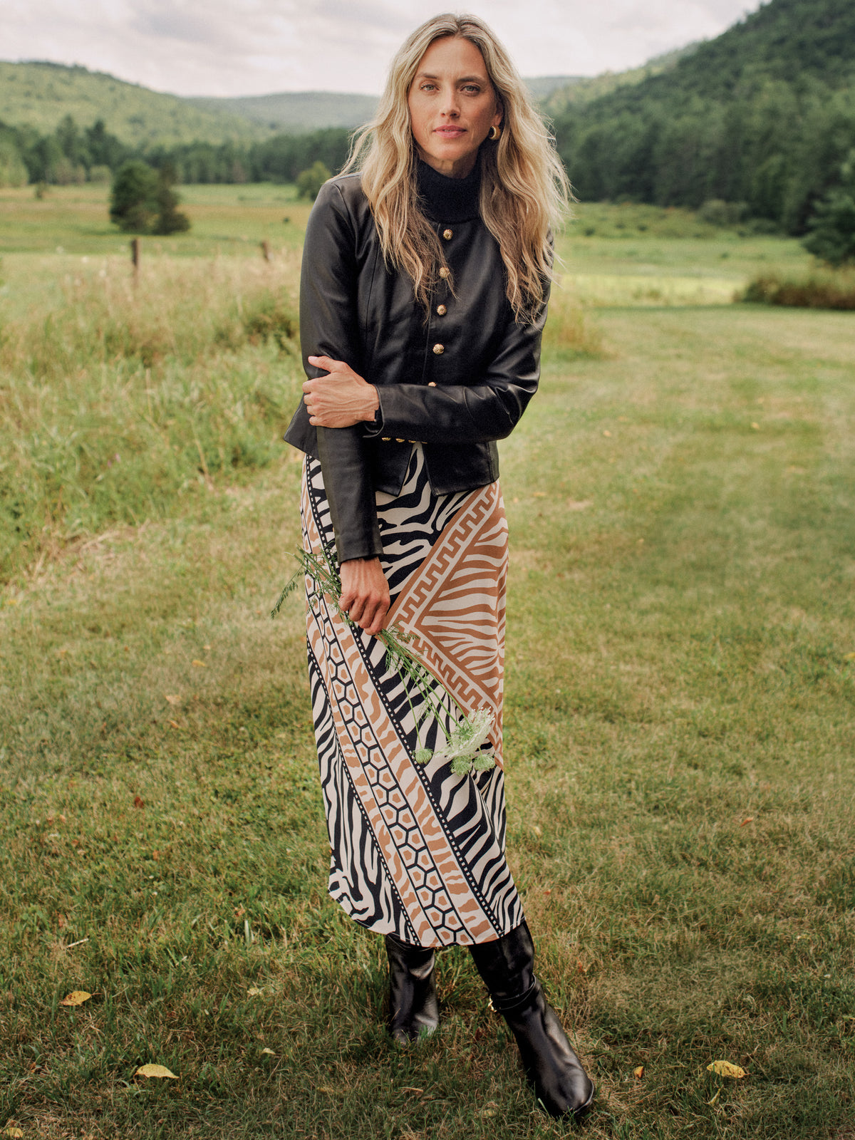 Adelyn Skirt in Wild Medley Bias