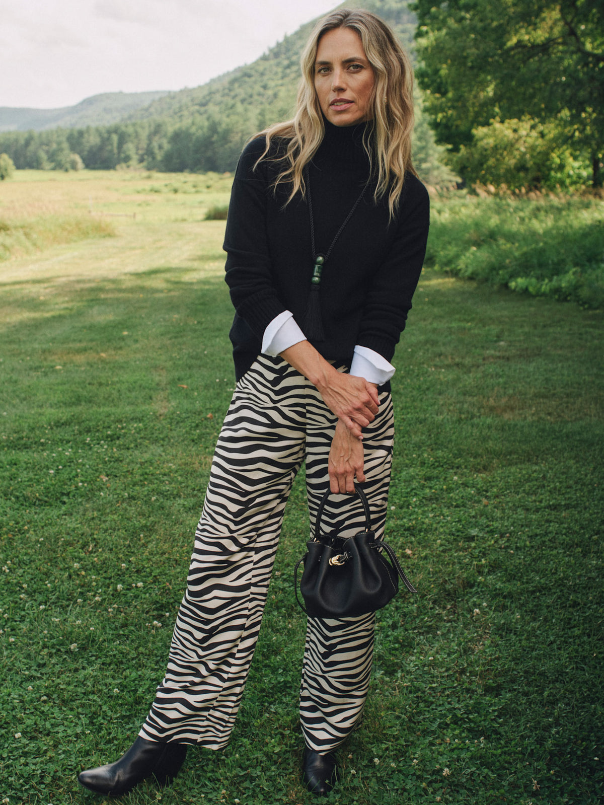Carter Pants in Zebra Stripes