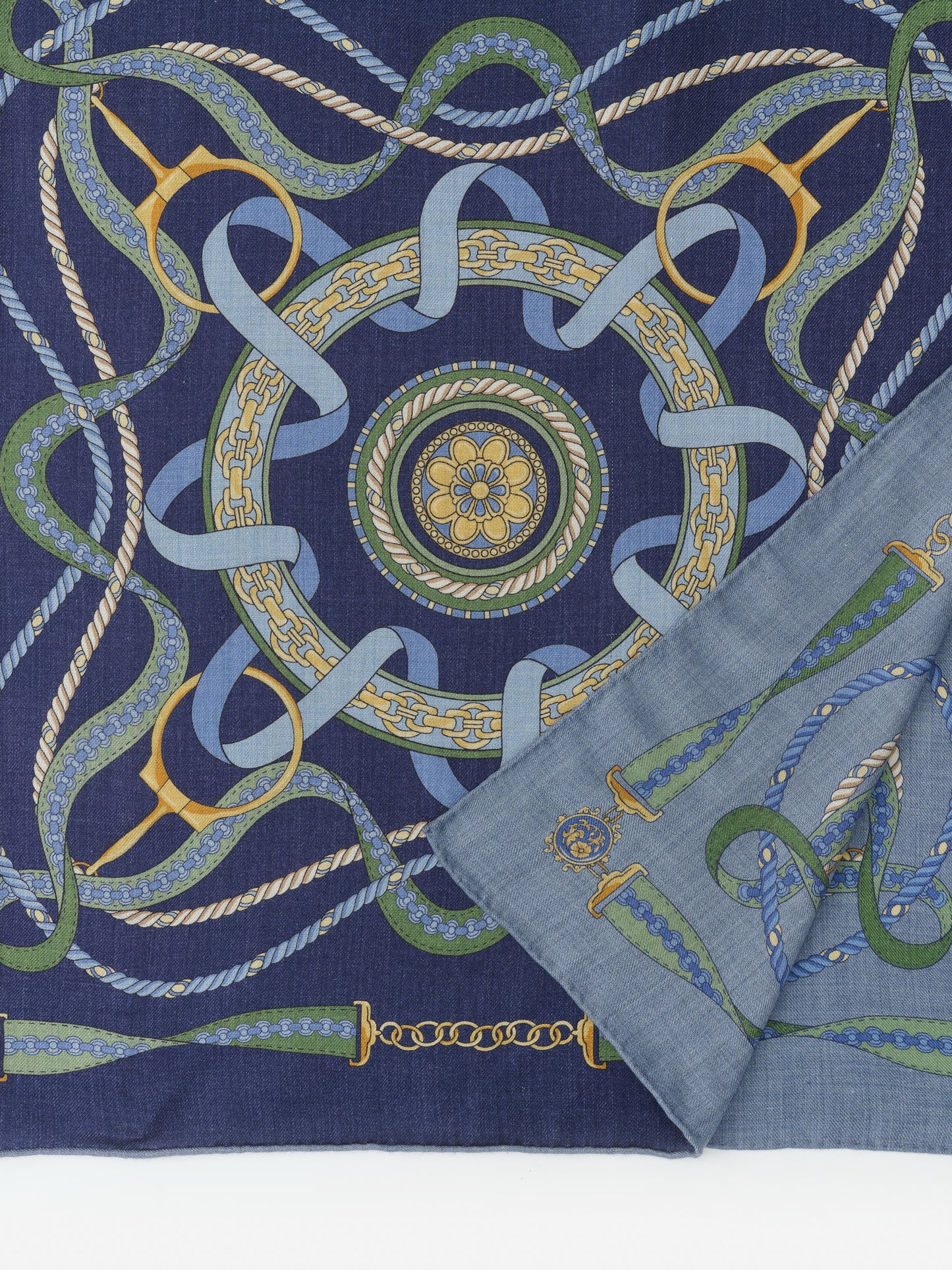 Intricately patterned Vanessa Scarf in Nouveau Middleburg Border by J.McLaughlin, showcasing effortlessly stylish, enduring designs and innovative fabrics for a timeless, defining style. Life, Well-Lived.