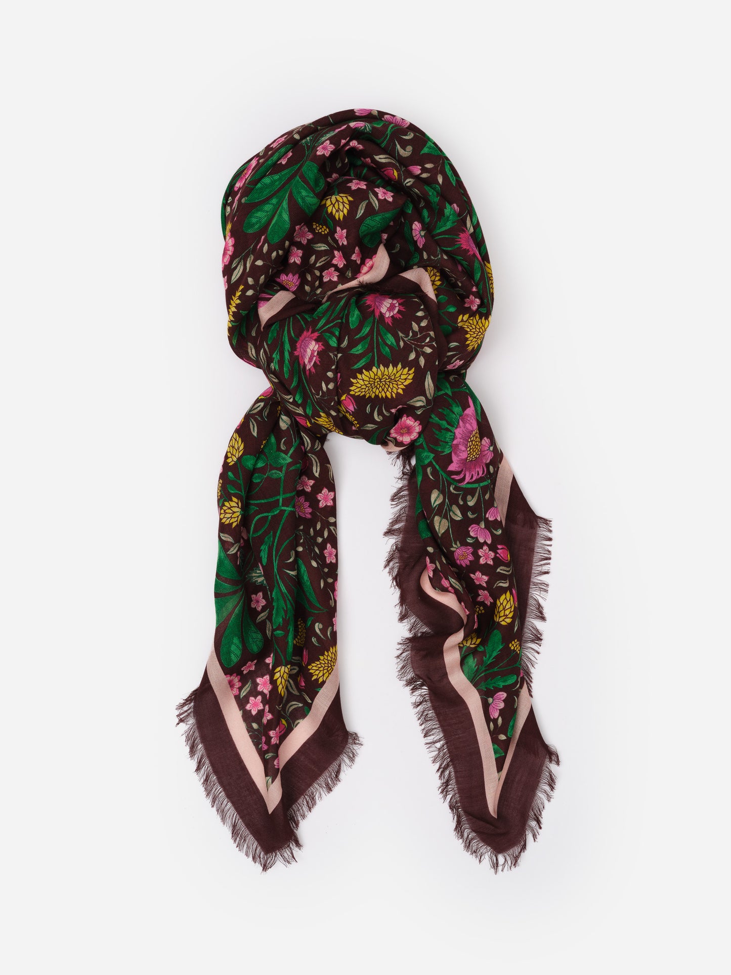 The Katherine Scarf in Mega Manor Floral Border