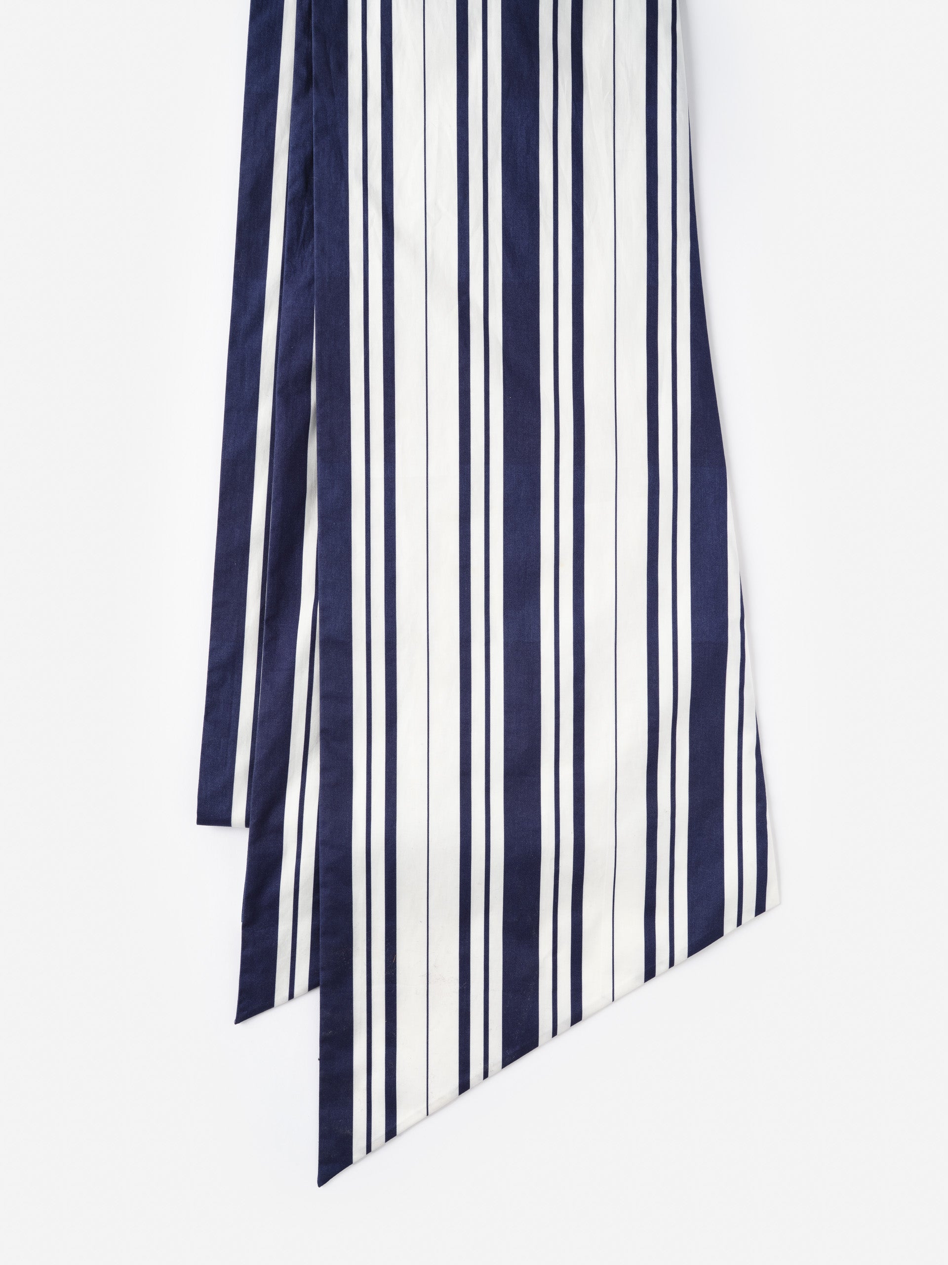 Donna Scarf in Mariner Stripe by J.McLaughlin, a timeless accessory featuring navy and white stripes, effortlessly stylish and crafted with enduring designs for a life well-lived.