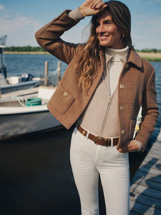 Anne Jacket in Glen Plaid