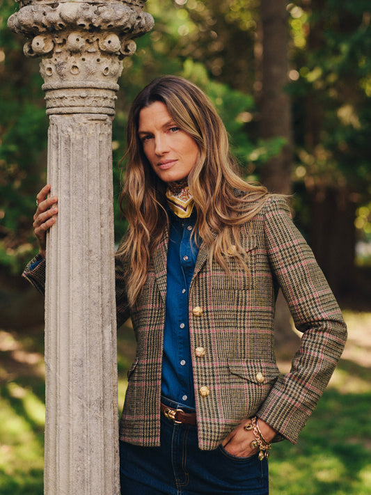 Anwen Tweed Jacket in Plaid