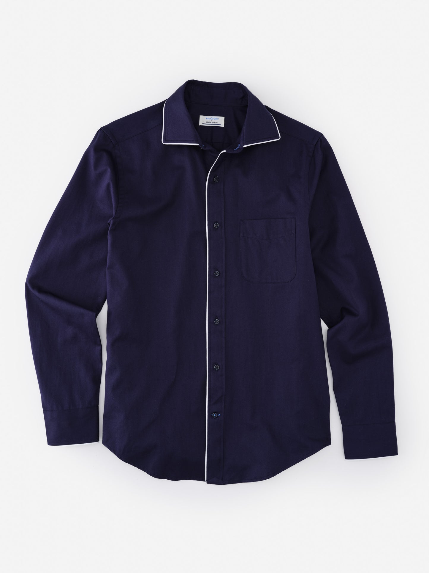 Anderson Cotton Shirt by J.McLaughlin features effortlessly stylish design with enduring fabrics and classic detailing, embodying innovative craftsmanship and timeless fashion ideals.