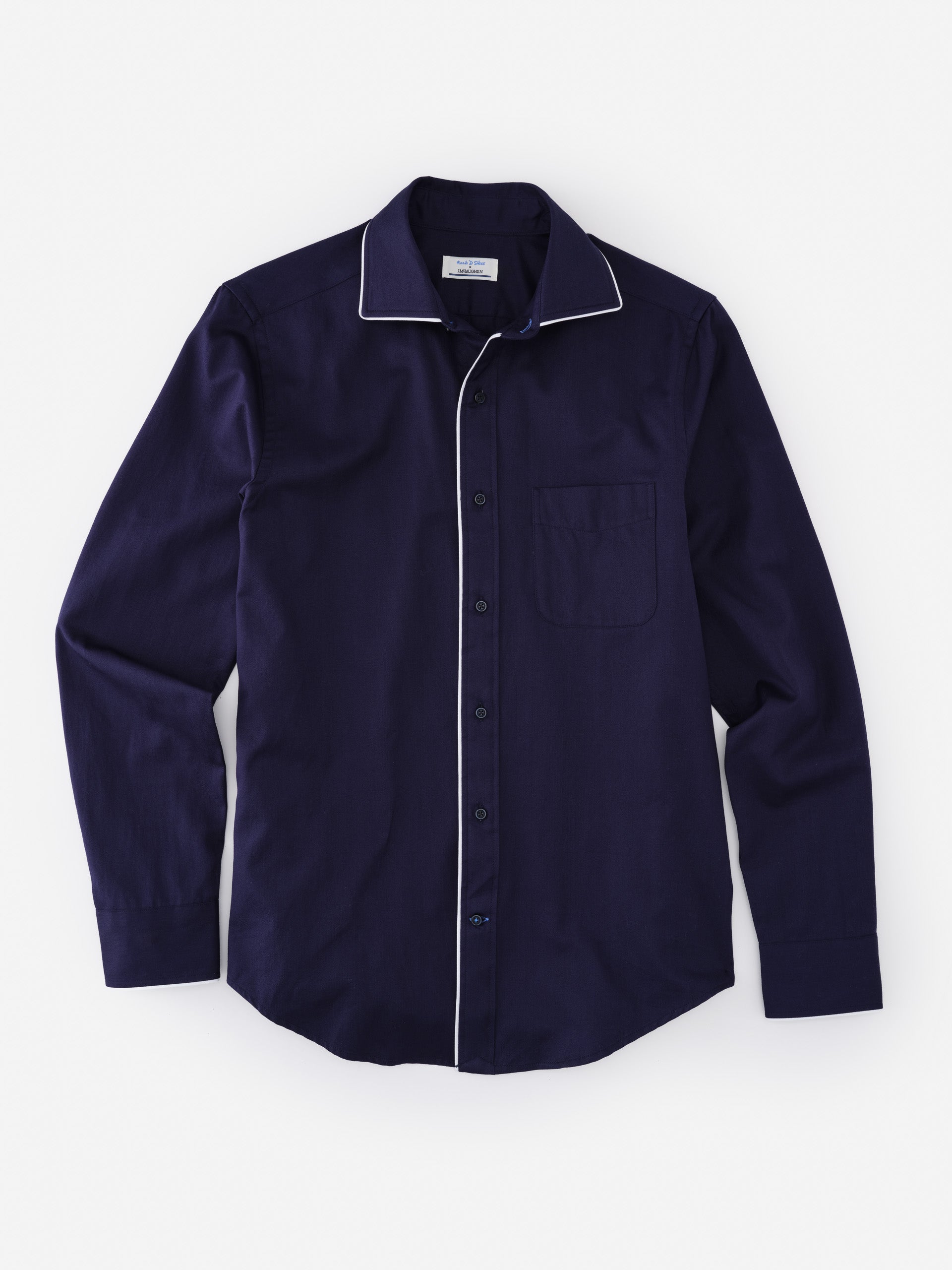 Anderson Cotton Shirt by J.McLaughlin features effortlessly stylish design with enduring fabrics and classic detailing, embodying innovative craftsmanship and timeless fashion ideals.
