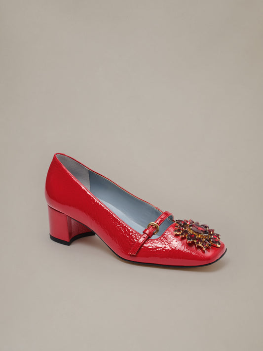Jojo Leather Mary Jane Pumps