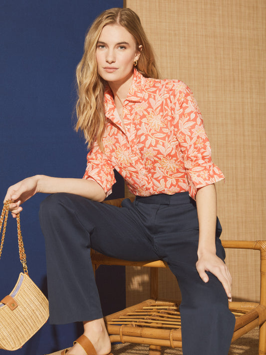 Lois Linen Shirt in Bloomsbury