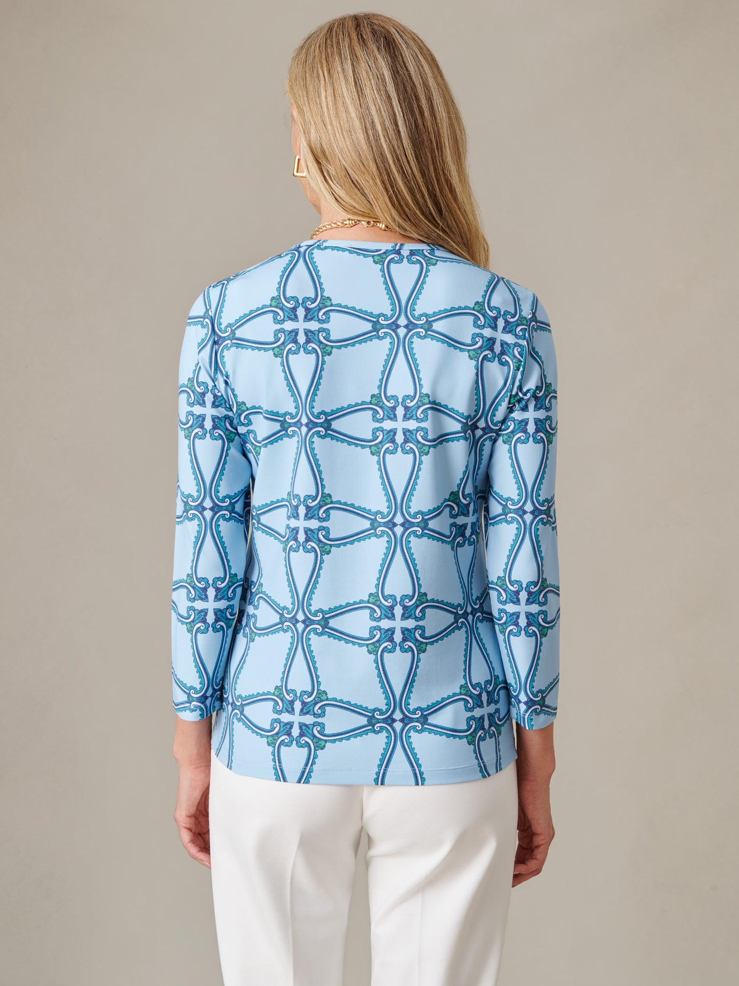 Signature Tee in Lattice Chain