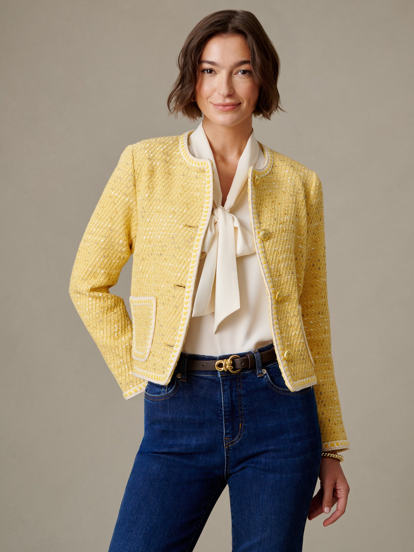 Abigail Cotton Boucle Jacket