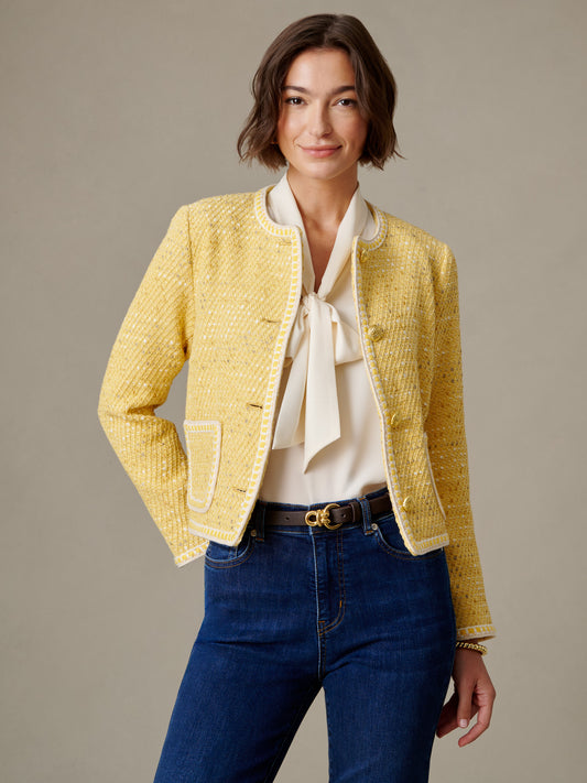 Abigail Cotton Boucle Jacket