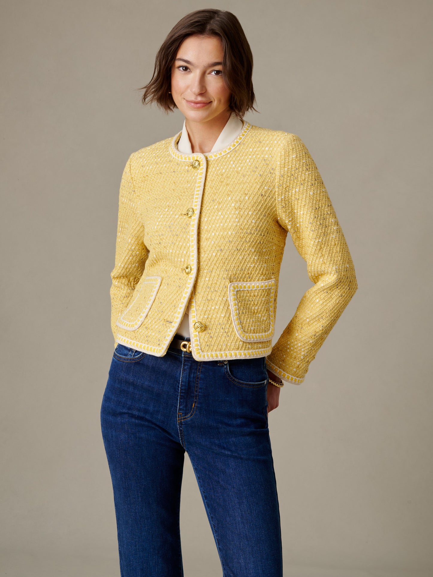 Abigail Cotton Boucle Jacket