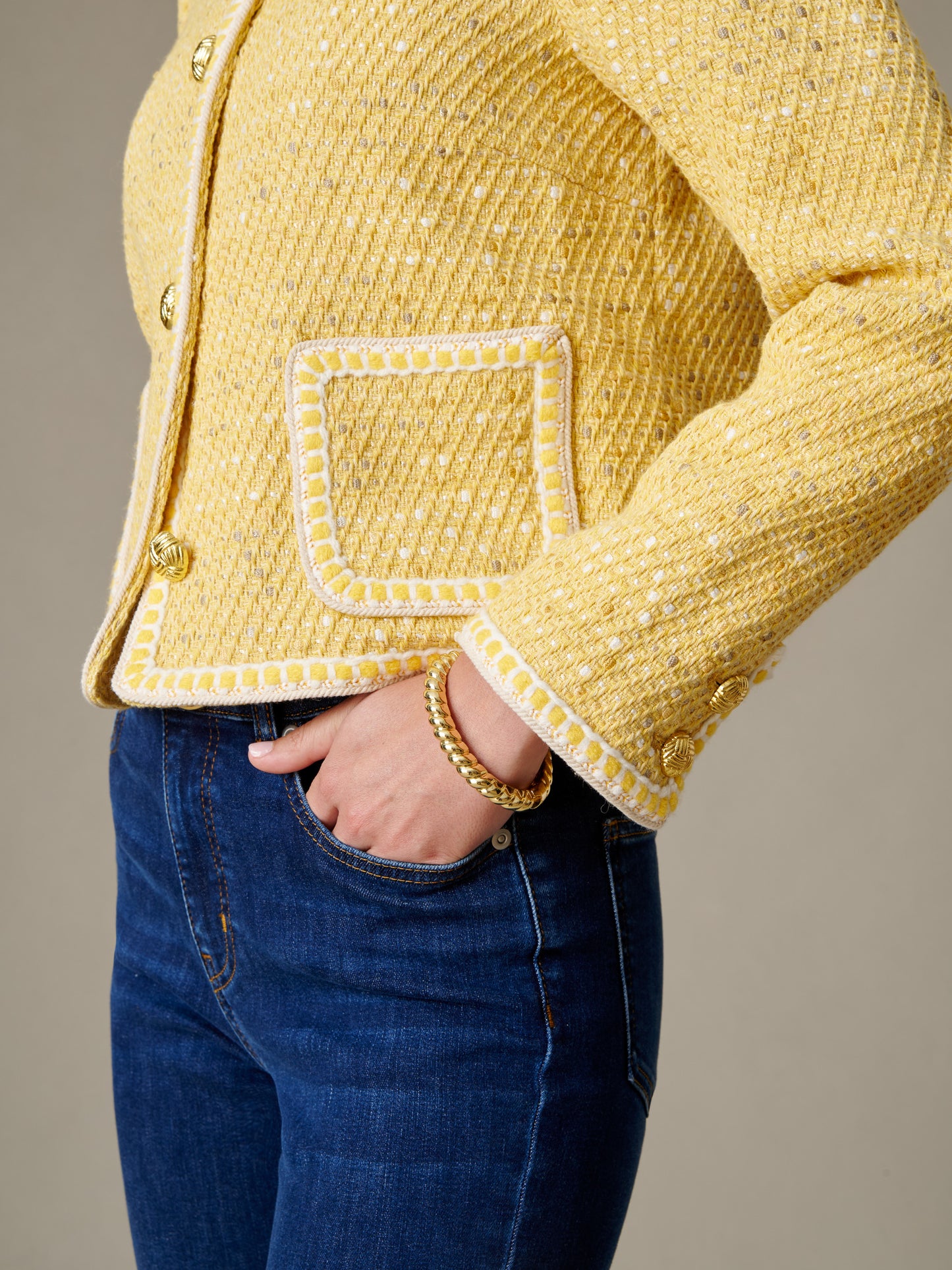 Abigail Cotton Boucle Jacket