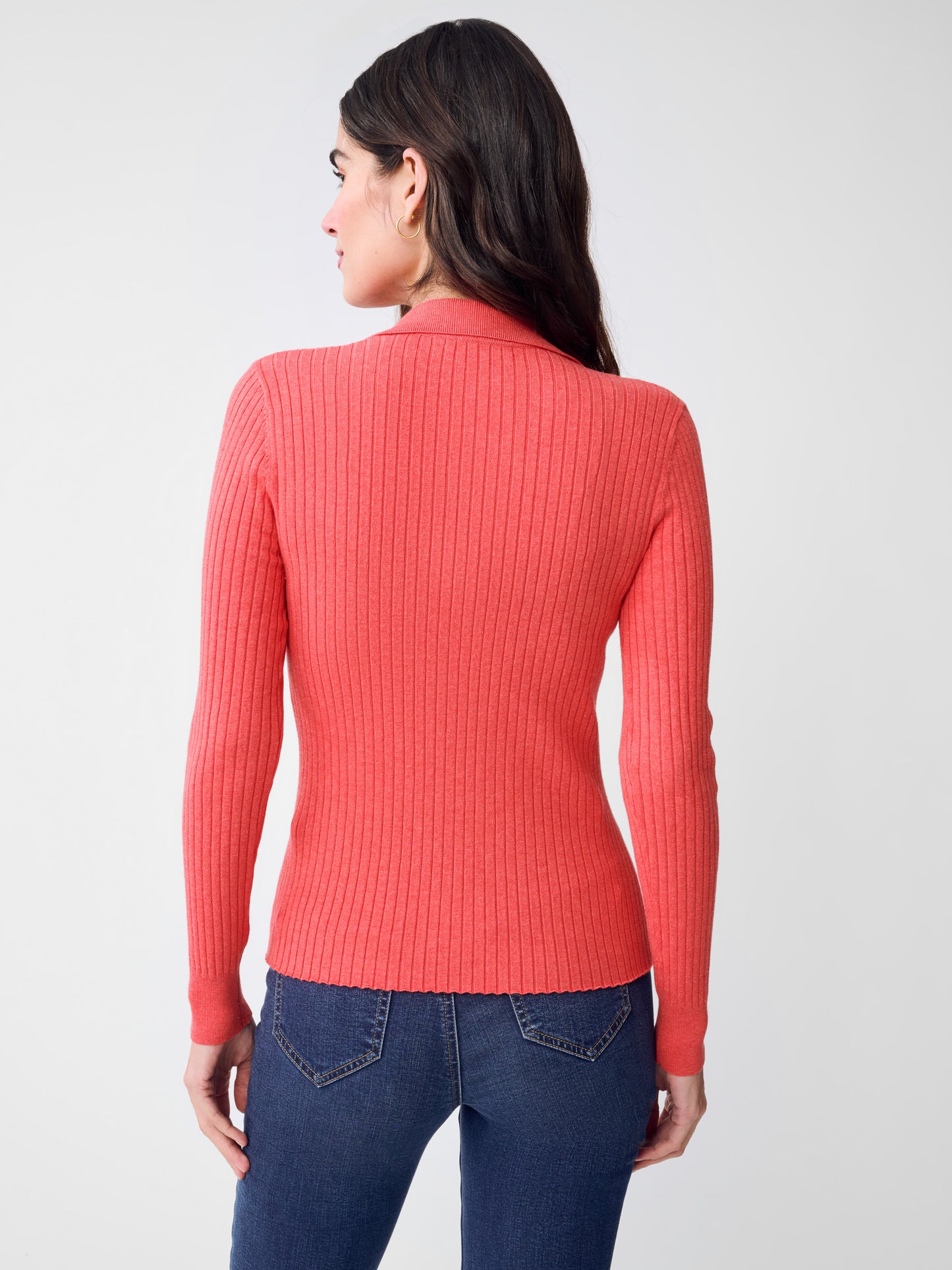 J.McLaughlin Adler sweater in Heather Popsicle made with Cotton. 